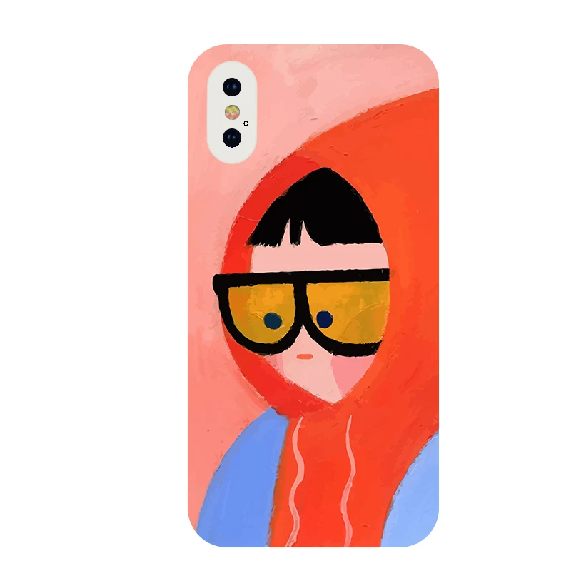 

nohon Artistic Cartoon Style Simple Mobile Phone Case for VIVO X60 PRO V15 Y19 Z6 IQOO 5 7 PRO Liquid Silicone Soft Back Cover