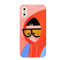 nohon artistic cartoon style simple mobile phone case for vivo x60 pro v15 y19 z6 iqoo 5 7 pro liquid silicone soft back cover