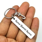 Домашняя Милая домашняя цепочка для ключей, новый домашний брелок для ключей, подарки от агента для клиента