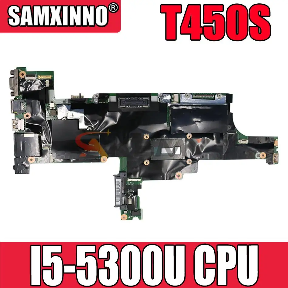 

Laptop Motherboard For Lenovo ThinkPad T450S AIMT1 NM-A301 FRU 00HT748 00HT750 With SR23X I5-5300U CPU
