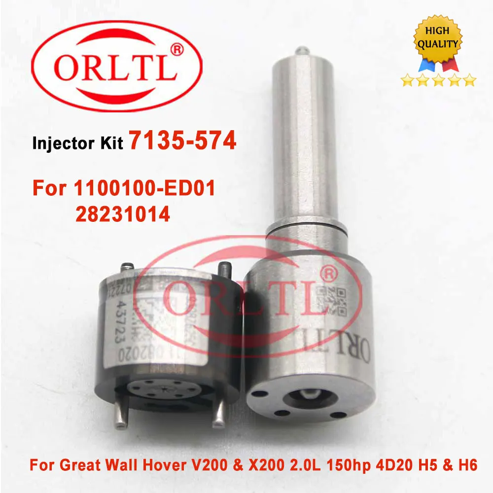 7135-574 Diesel Injector Repair Kits Sets Nozzle G341 and Valve 9308-625C for Great Wall Hover H5 H6 1100100-ED01 28231014