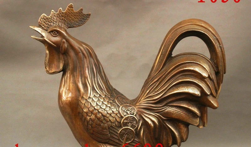 13 &quotСтарый Китайский Фэншуй Бронзовая фигурка для привлечения богатства монету