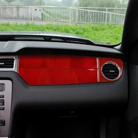 genuine carbon fiber for ford mustang 2009 2013 car passager side panel air outlet cover trim car styling sticker