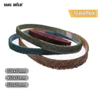 12 шт., нейлоновые абразивные шлифовальные ленты 330457520 мм