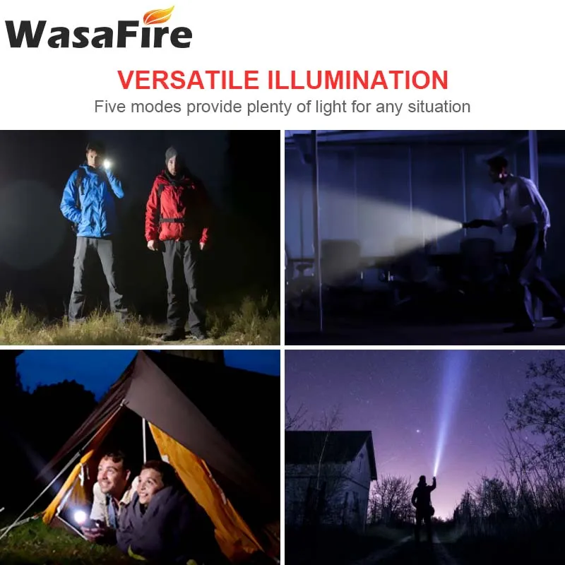 

Super Bright XHP50 Led Tactical Flashlight USB Rechargeable Zoom Torch Waterproof 5 Mode Portable Lanterna for Camping Working