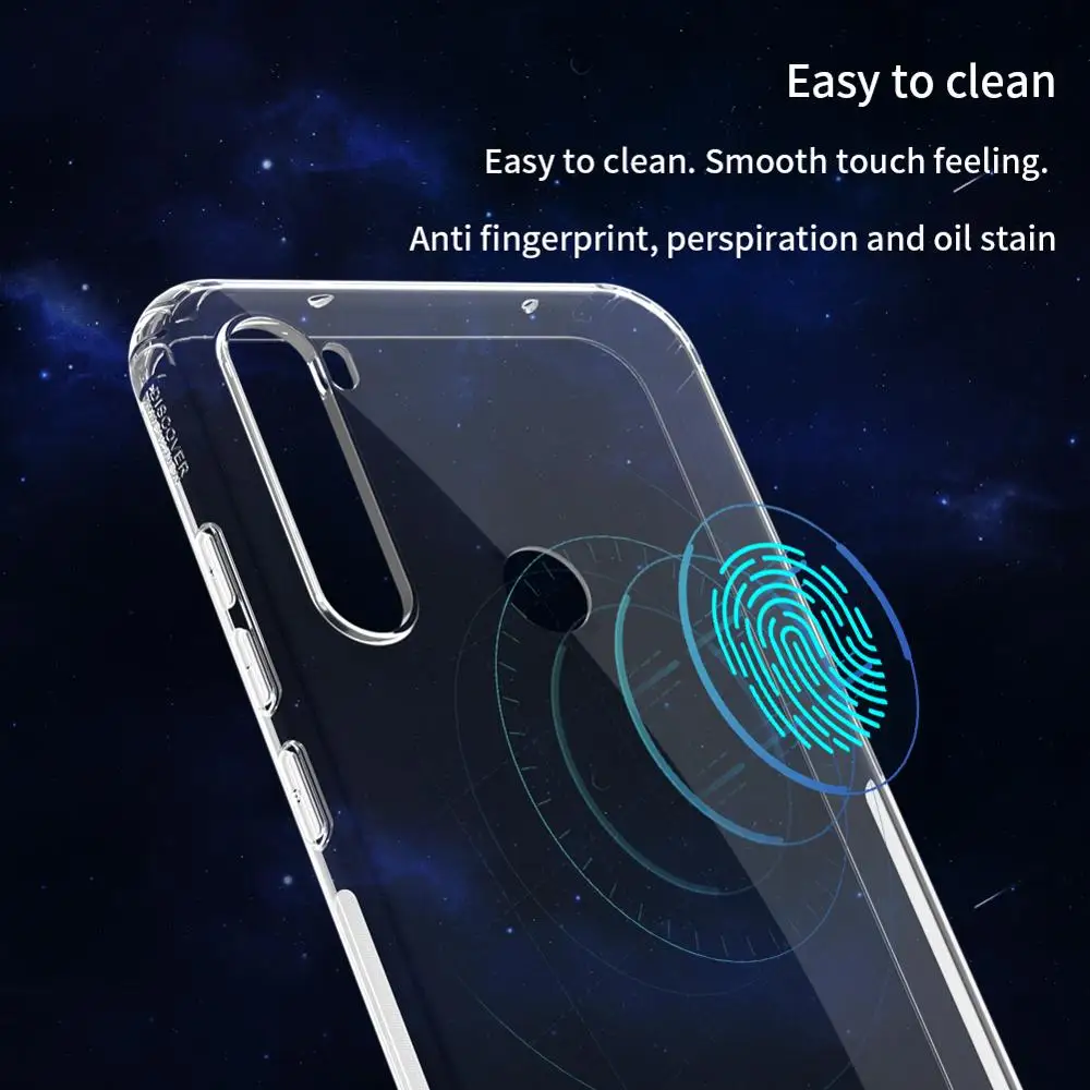 Чехол Nillkin для Xiaomi Redmi Note 8T Ультратонкий Мягкий Прозрачный чехол из ТПУ телефона