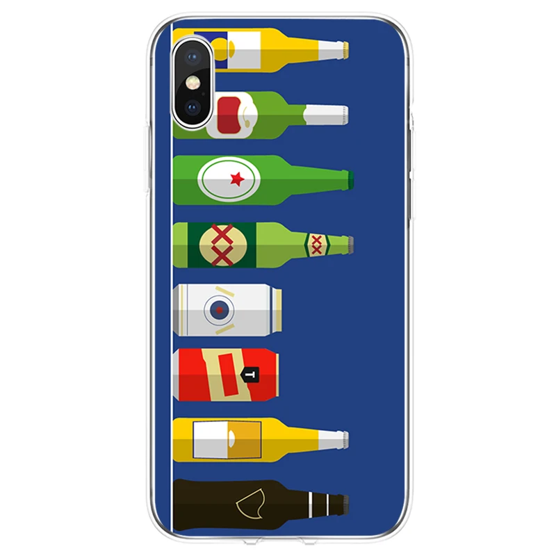 Чехол для телефона World Beers Alcohol Novelty - мягкий силиконовый чехол TPU для iPhone 5 5S 5C SE 6 6plus 7 8plus X XS XR Max