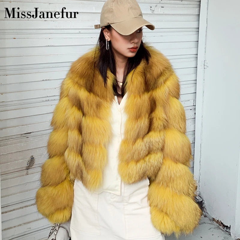 Пальто из натурального меха 100% натуральная Меховая куртка женская зимняя теплая