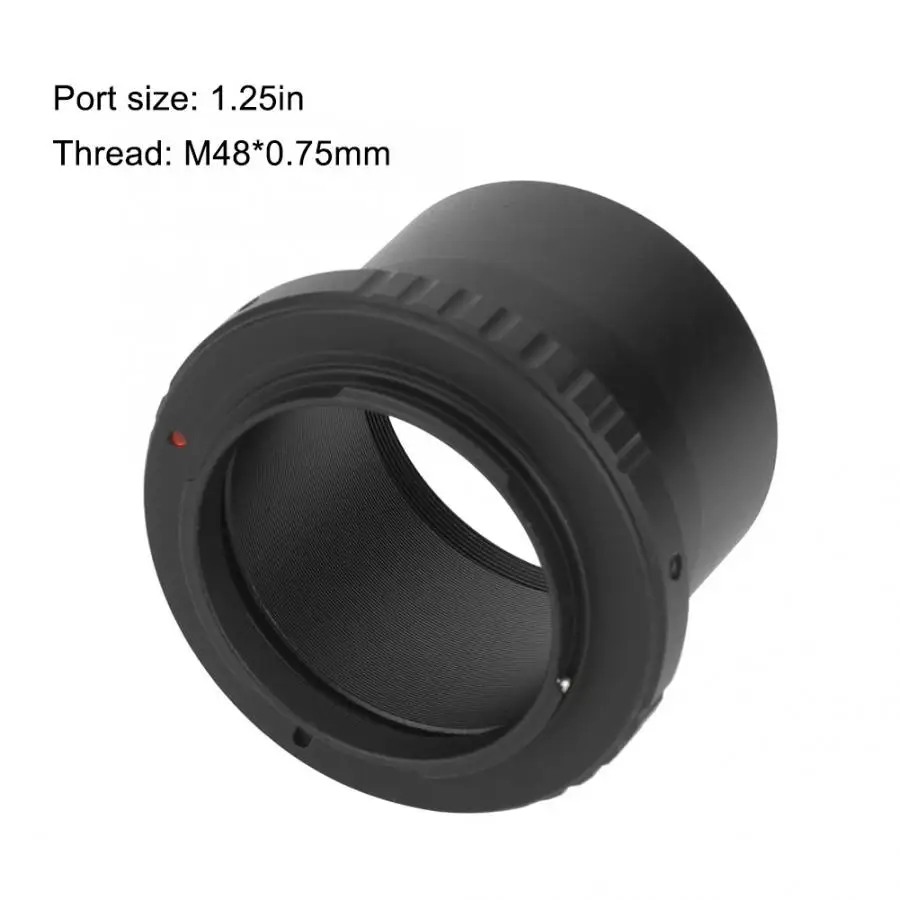 Black Aluminium Alloy 48MM Thread AI Mount Ring and 2Inch Telescope Eyepiece Adapter for Nikon SLR Camera | Электроника