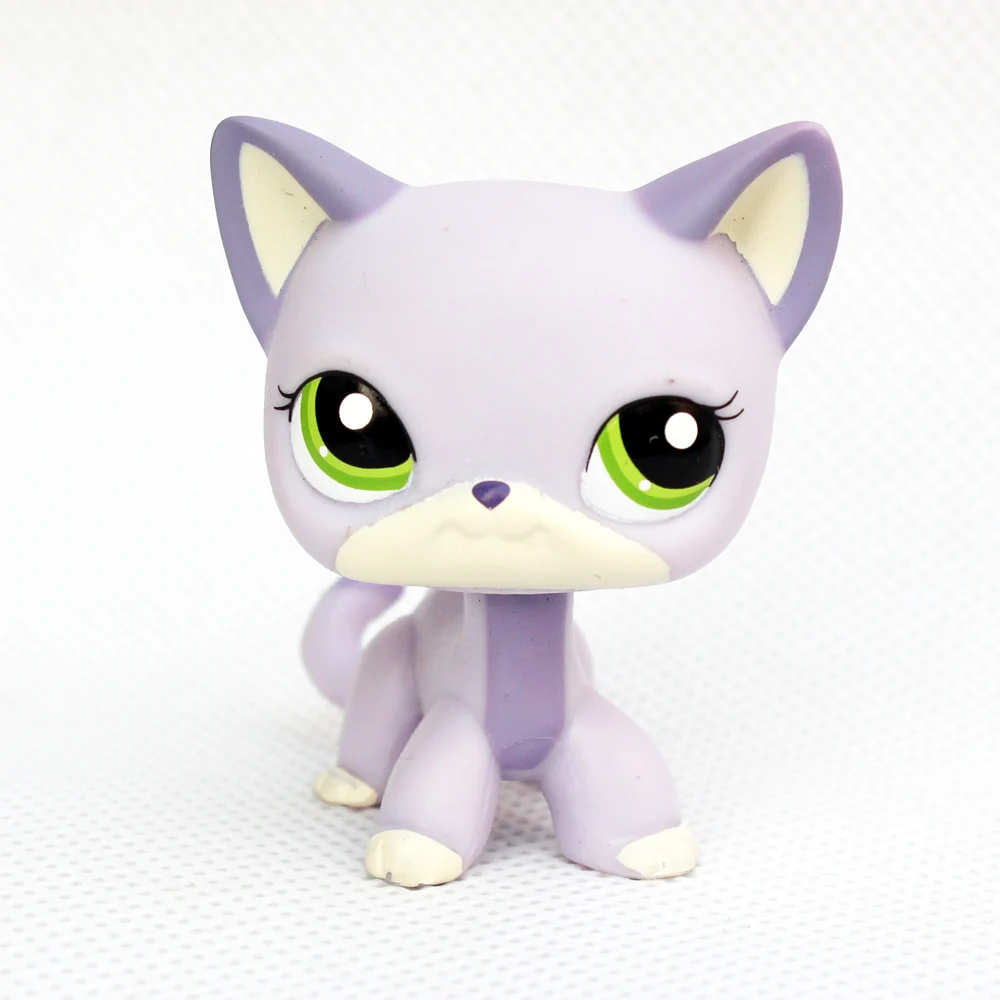 pet shop lps toys standing литл пет шоп игрушки лпс стоячки сине-фиолетовый Кот модель с