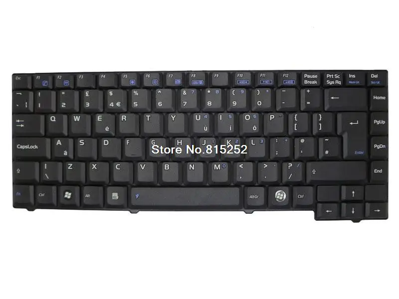

Клавиатура для ноутбука ASUS PRO55C PRO55GL PRO55N PRO55R PRO55RL PRO55SL PRO55SR PRO55V PRO55VL PRO55Z, черная, Великобритания