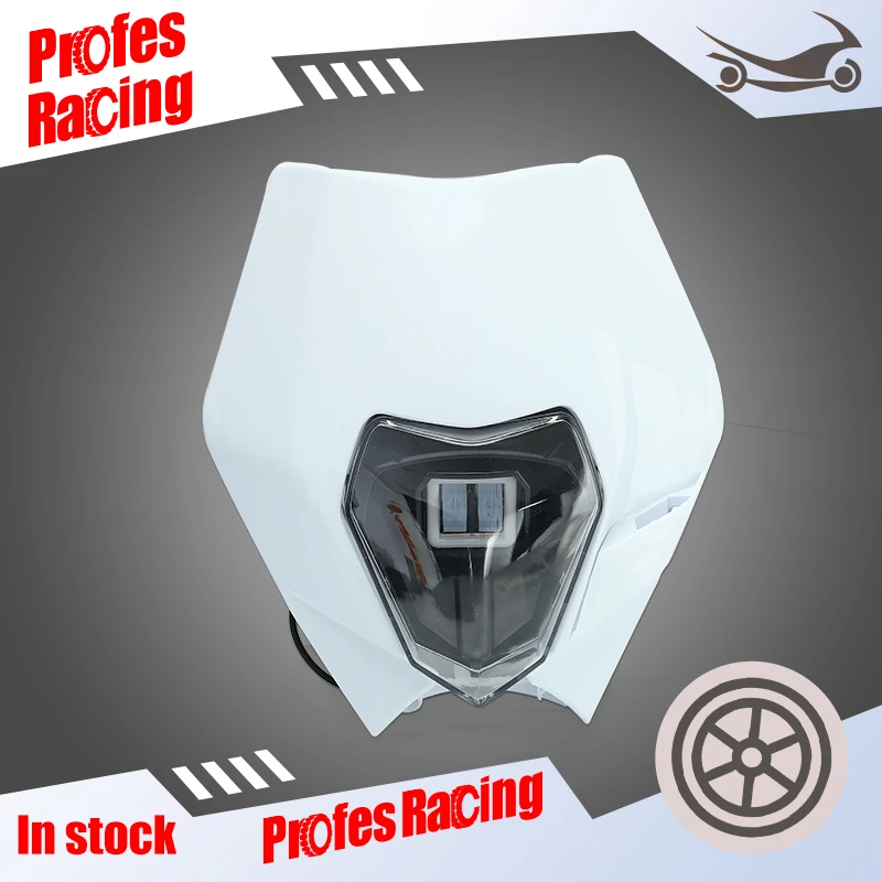 Supermoto LED Headlight Head Lamp for EXC EXCF SX SXF XC XCF XCW XCFW 125 150 250 300 350 450 530 MX Headlamp  Dirt Bike Enduro
