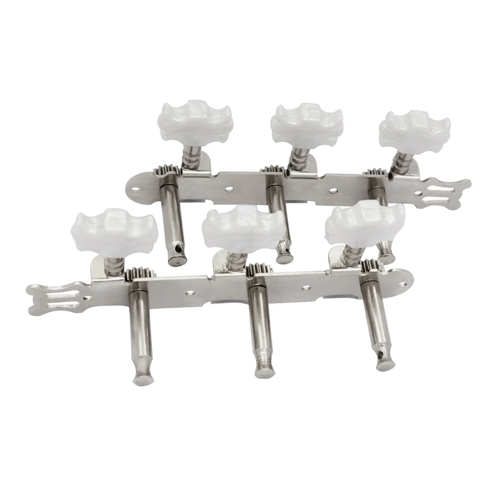 

2pcs Folk Guitar Machine Head Knobs Guitar String Tuning Pegs Tuner Guitar Tuning Keys Silver Color Instrument Parts