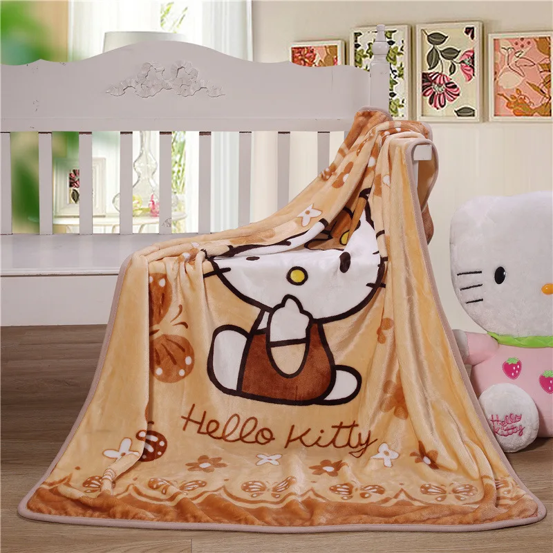 14 Одеяло с рисунком «hello kitty»; Фланелевое детское одеяло с Микки Маусом; однослойное детское одеяло из кораллового флиса; детское одеяло - Цвет: 14