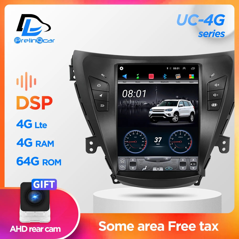 

Car Radio Multimedia Navigatio Video Player For Hyundai Elantra/Avante 2011-2013 Tesla style Vertical Screen Stereo Android 9.1