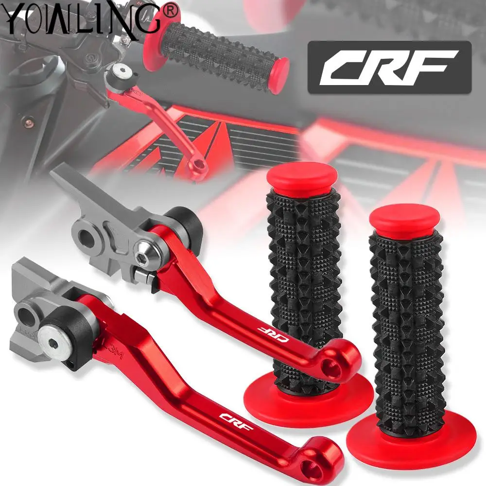 

Dirt Bike Brake Clutch Levers Rubber Handlebar Grips For Honda CRF150R/F CRF250R/X CRF450R/X/RX CRF250 RALLY CRF230F CRF250L/M