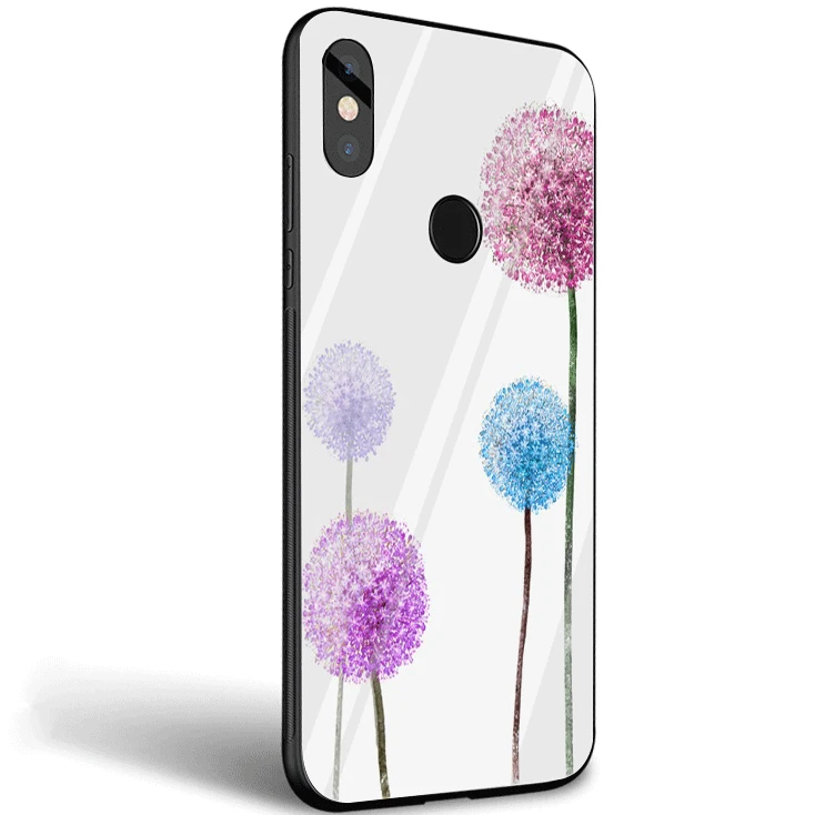 Чехол для мобильного телефона стекло Xiaomi Note F1 A1 A2 4X5X6X9 5 6 7 Pro с акварельным цветком
