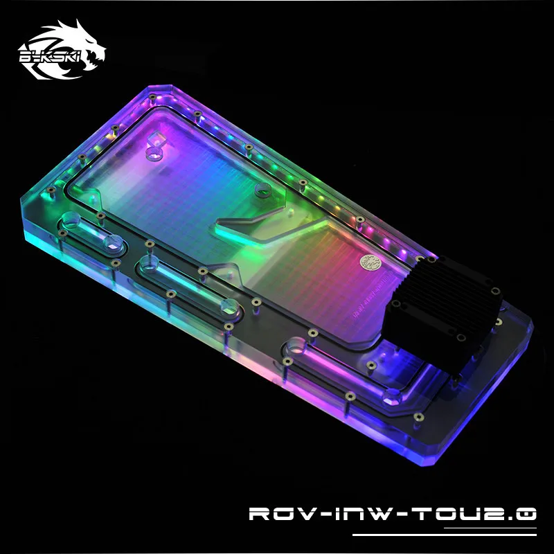 Bykski Distro plate для динамического шасси INWIN TOU2.0 дефлектор водной дорожки с водяным