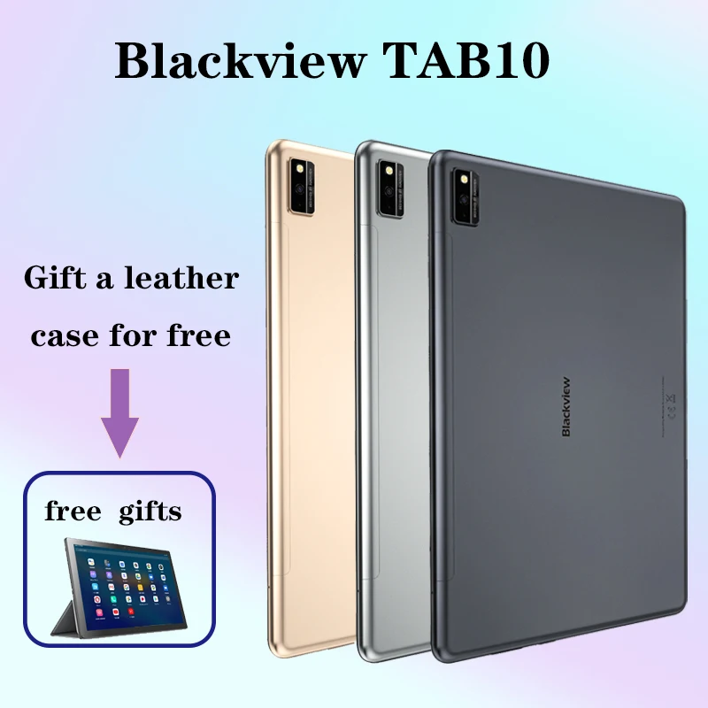 Tablet Blackview Tab 10 7480mAh Battery 4GB RAM 64GB ROM Octa Core PC 10.1 Inch Android 11 13MP Rear Camera WIFI LTE Phone Call