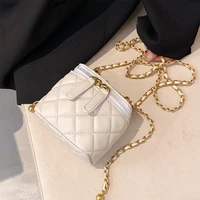lattice mini crossbody bag summer new high quality pu leather womens designer handbag chain shoulder messenger bag purses