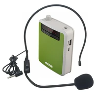 k300 portable megaphone voice amplifier band waist radio clip support fm tf mp3 speaker power bank tour guides teachers