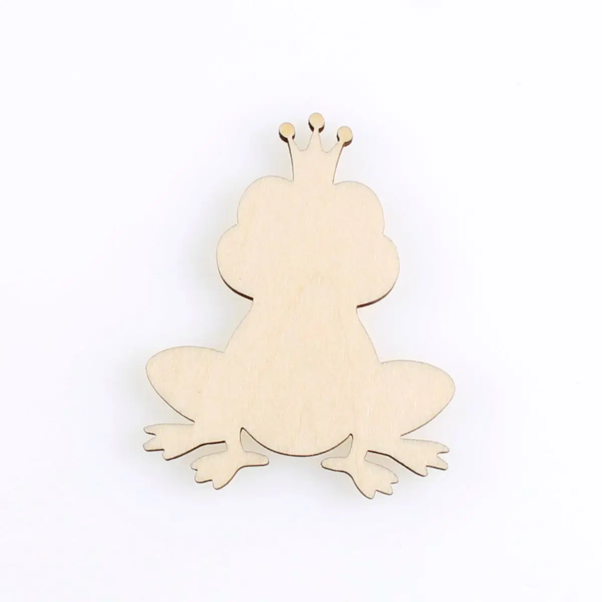 

The frog prince shape, mascot laser cut, Christmas decorations, silhouette, blank unpainted, 25 pieces, wooden shape (1325)