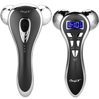3d face massager roller v face lift massage microcurrents facial lifting y shape rotating wrinkle remove tighten skin beauty