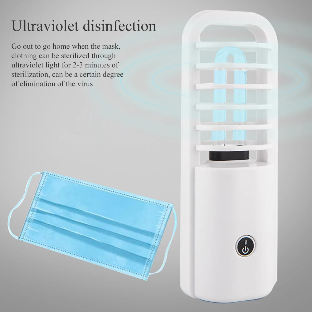 Многофункциональная УФ ультрафиолетовая лампа 360 градусов с USB бактерицидная