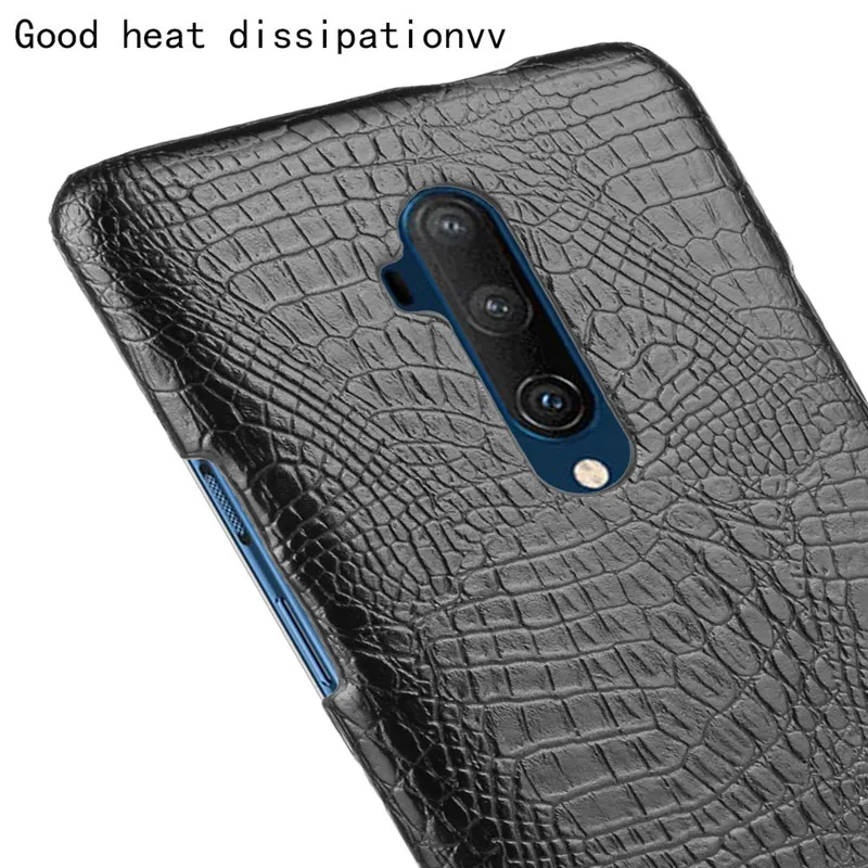 One Plus7T Pro Чехол для OnePlus 7T чехол Роскошный PC жесткий TPU PU крокодиловый телефона