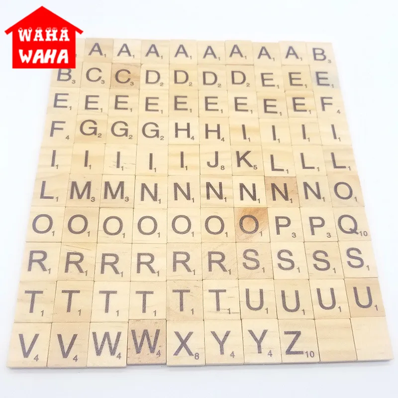 18 мм Смешанные Буквы Алфавит/цифровые символы непористый Деревянный Скрапбукинг