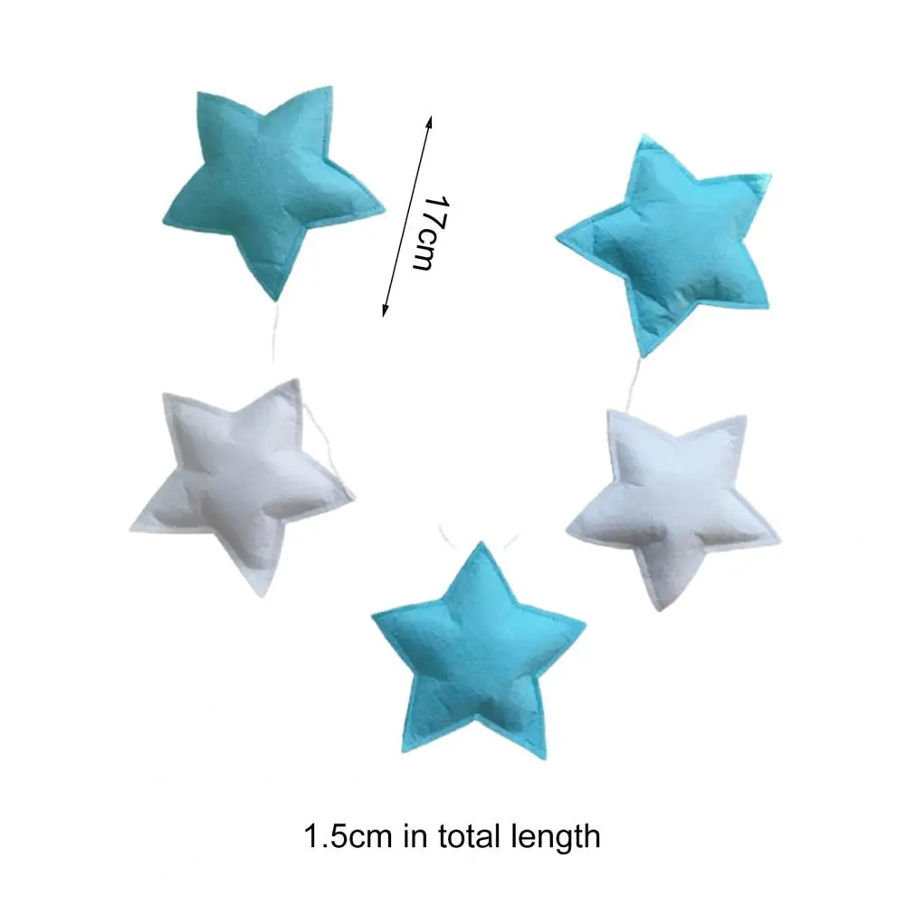 

1 string wall hanging decoration, light and lovely, beautiful star ornaments, home room decoration