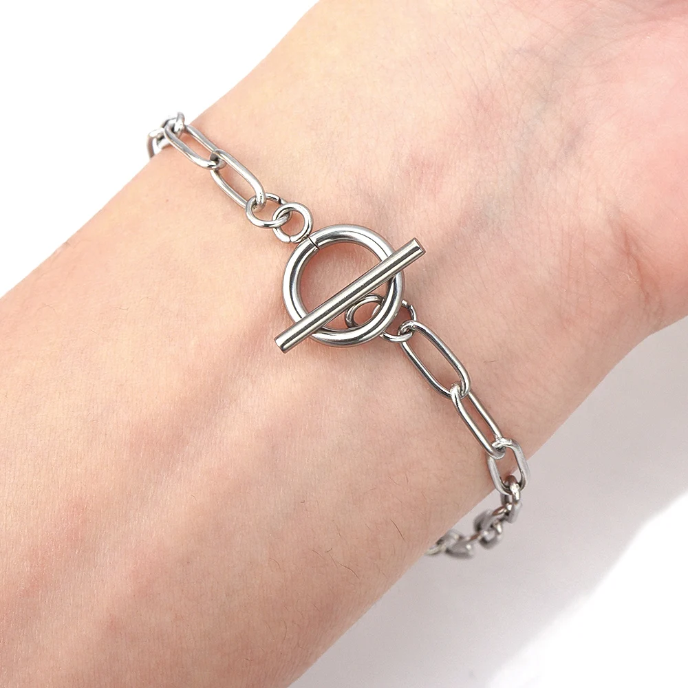 Золотая/Серебряная Пряжка из нержавеющей стали зажим для бумаги цепочка с замком