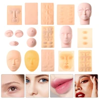 beginner tattoo machine eye lips face microblading makeup practice fake skin 3d pads tattoo training