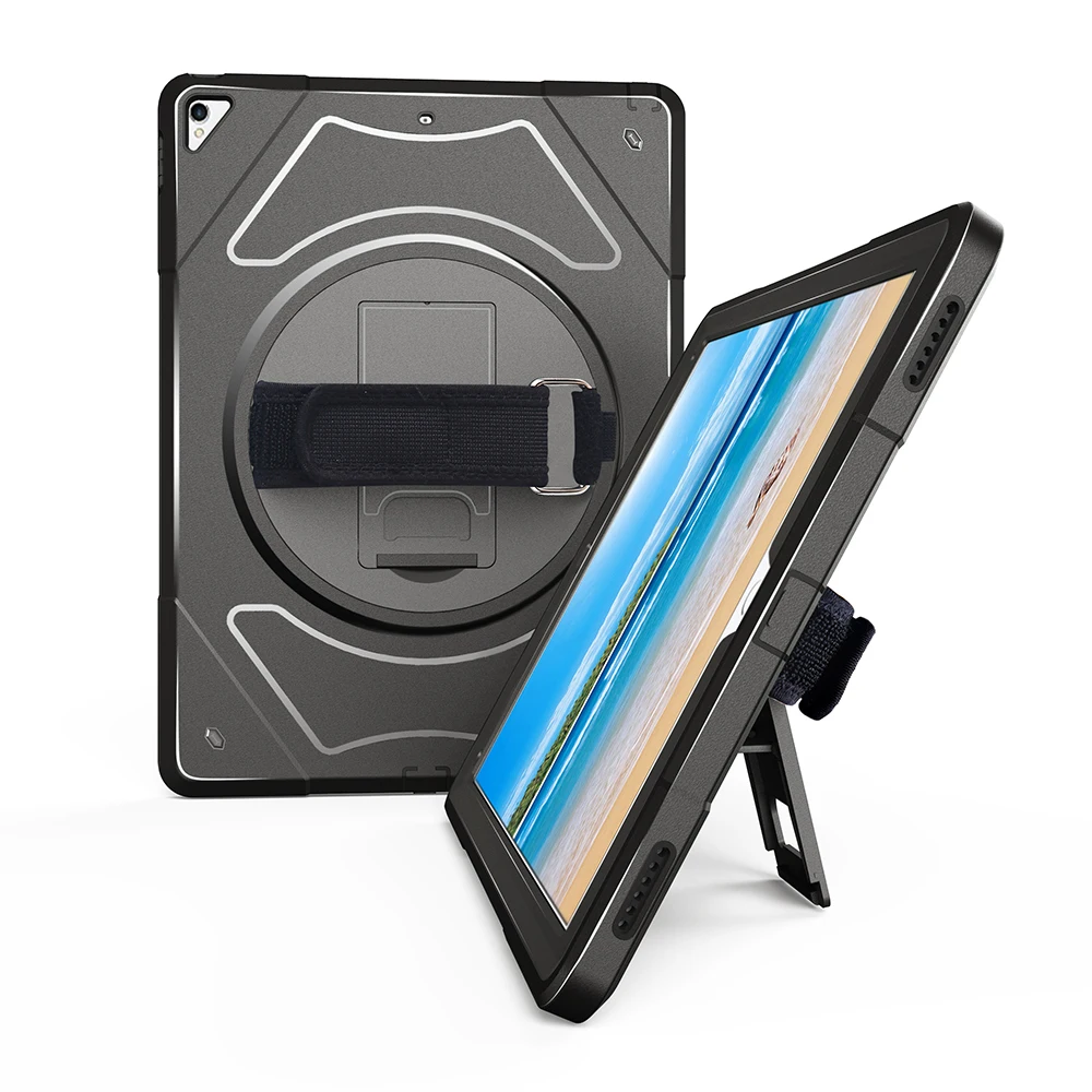 Black Miesherk Чехол для iPad Pro 12,9 дюйма, чехол для планшета с карандашом и поворотом на 360 градусов, ремешок MTL02 - Цвет: Black