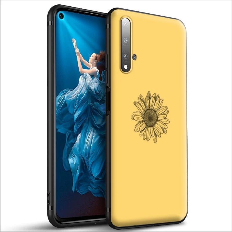 Красивый желтый подсолнух эстетический силиконовый чехол для Huawei Honor V30 30 8 8A 8X 8C 9