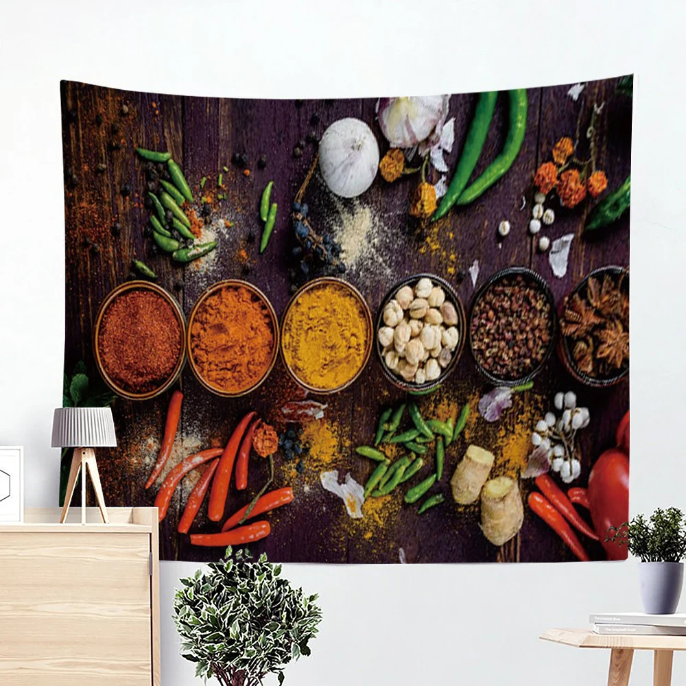 Красивые домашние фрукты декоративного искусства психоделический гобелен сцена