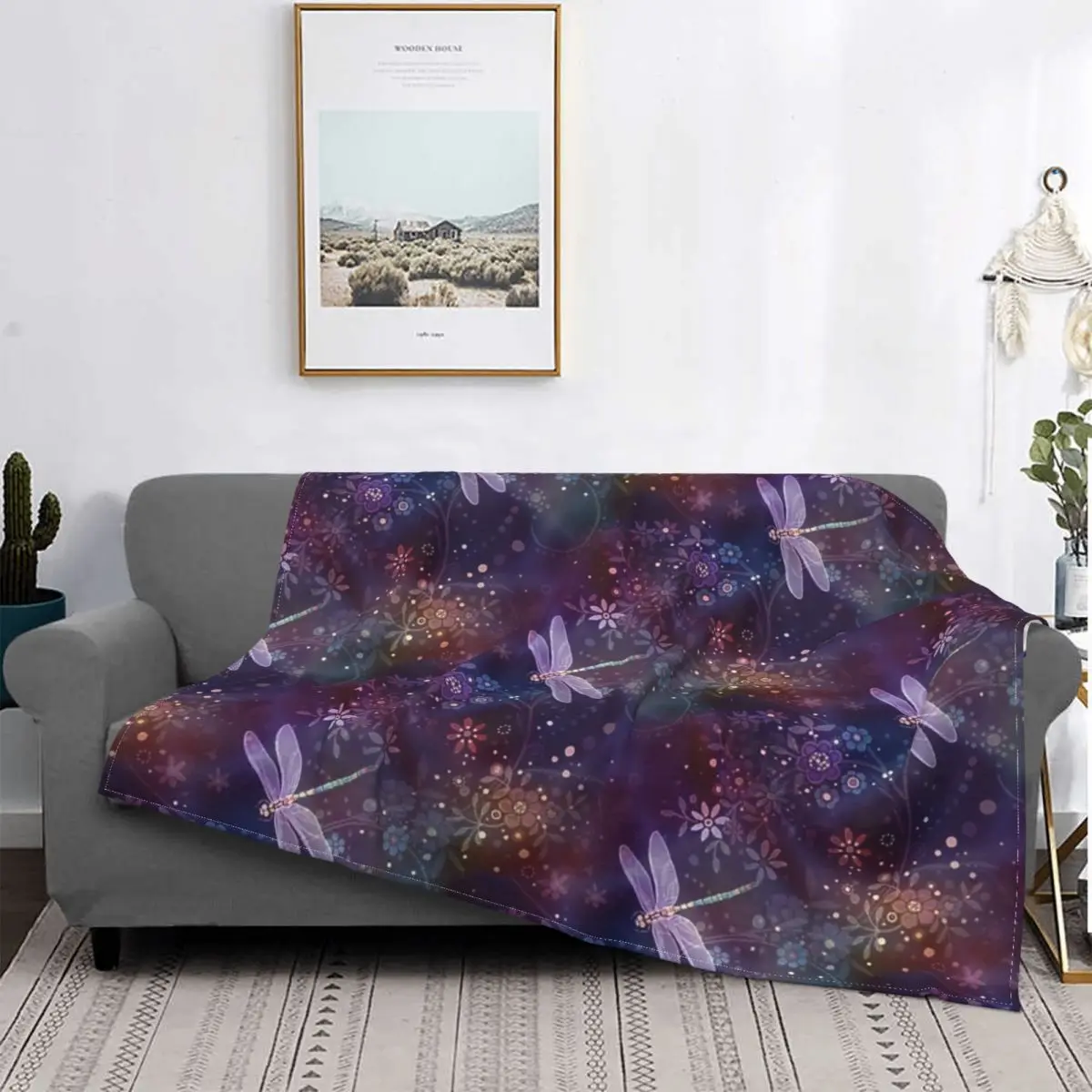 

Dreamy Dragonflies Blanket Bedspread Bed Plaid Blanket Fluffy Plaid Hoodie Blanket Children'S Blanket