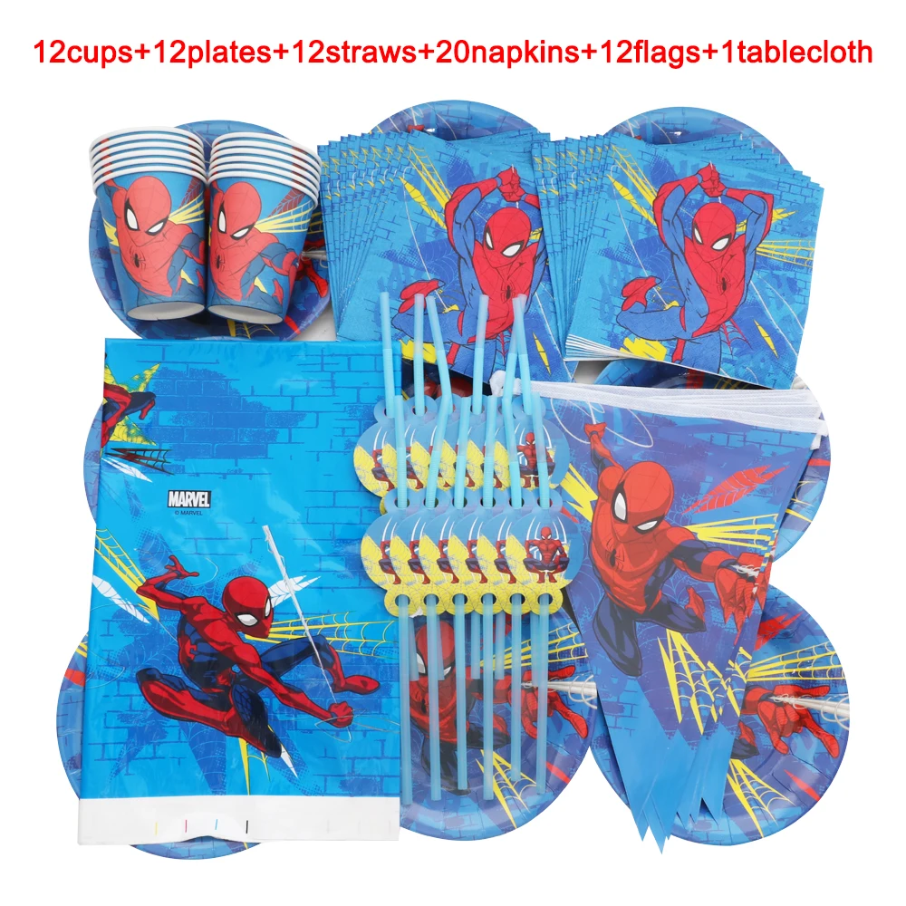 

Disney, Человек-паук, детский день рождения, фотография, соломенная чашка, тарелки, флаги, одноразовая посуда, детский душ