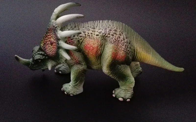 Оригинальные Динозавры юрского периода Indominus rex Spinosaurus raptor модель трицератопса коллекционные вещи Детские обучающие игрушки для детей подарок - Цвет: Styracosaurus