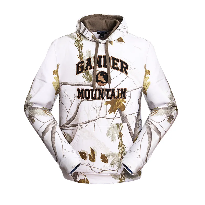 

Snow Camouflage Men's and Women's Sweater Fall/winter Plus Fleece Warm Pullover Safari Sweater Running Sports Top