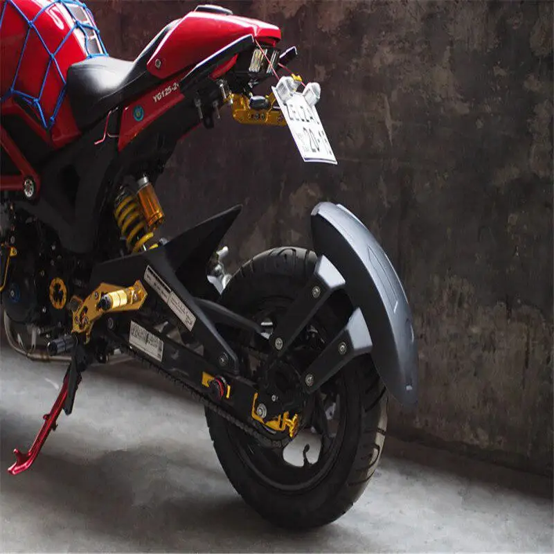 Универсальная черная пластиковая накладка на заднее колесо мотоцикла брызговик