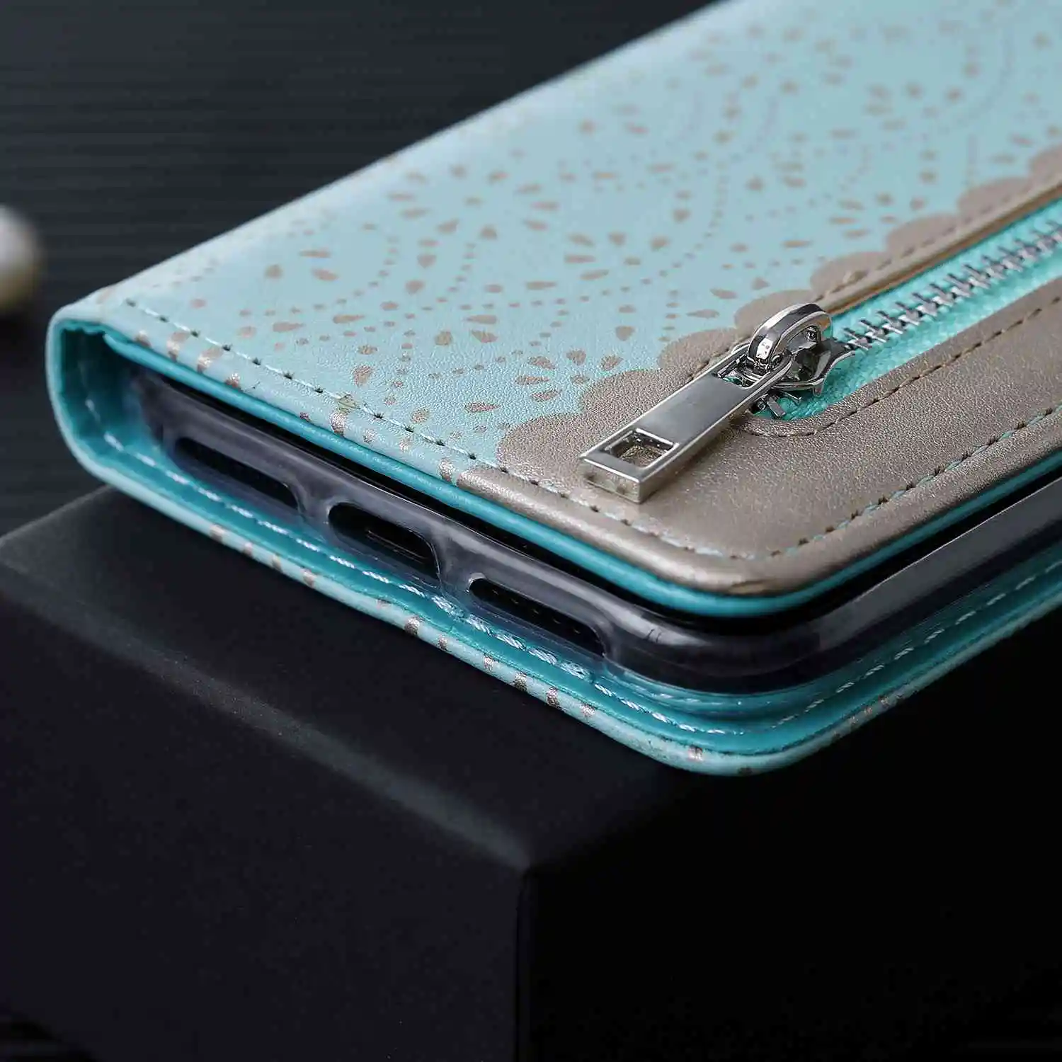 Кожаный чехол для iphone 6 6S 7 8 Plus XR X XS Max 11 Pro Max на молнии Держатель для карт кошелек чехол для iphone 6plus 7plus 8plus чехол