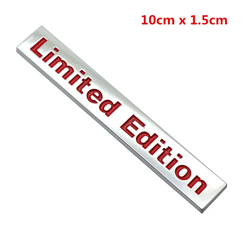 Хромированный Черный Красный 3D металлический значок Ограниченная серия эмблема