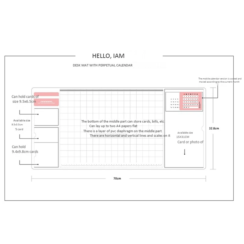 Большой водонепроницаемый коврик для мыши студенческий письма Офисный