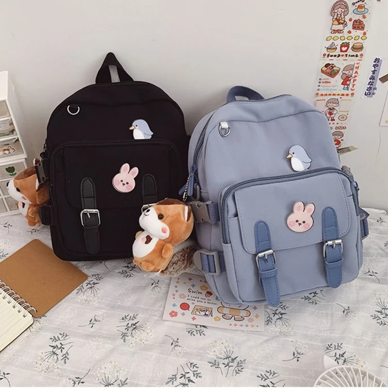 

Fashion Backpack Women Kawaii Shoulder Bag for Teenage Girls Multi-Function Small Bagpack