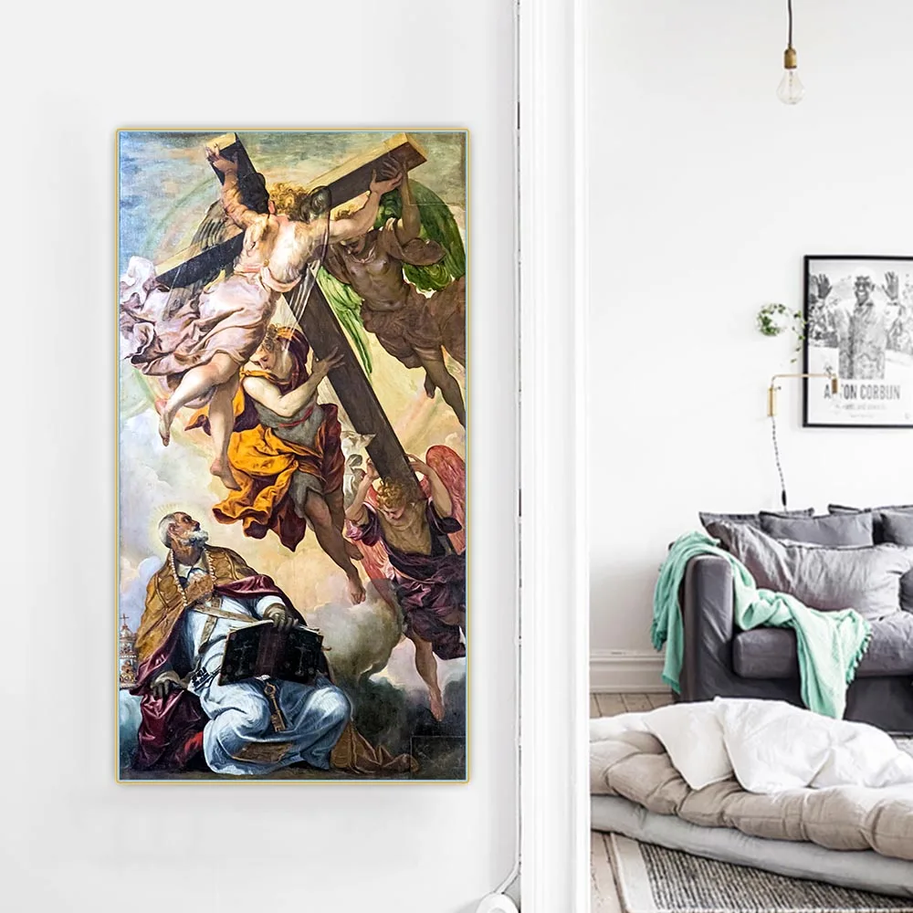 

Картина Тинторетто «зрение Святого Петера», картина маслом на холсте, Классическая эстетика, искусственная картина, украшение для дома