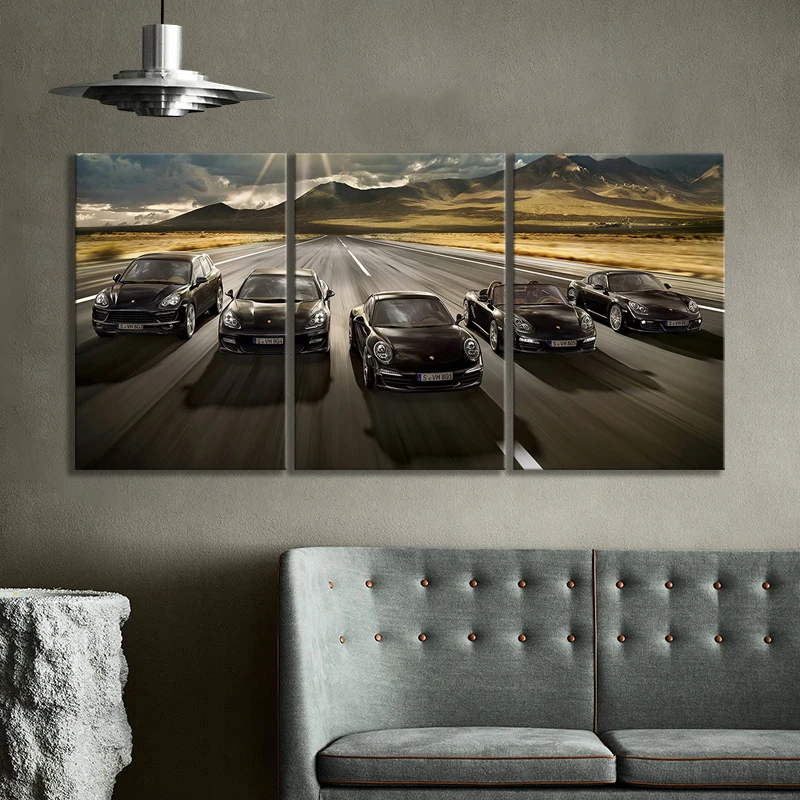 HD картина для роскошного автомобиля настенное искусство плакат гоночного