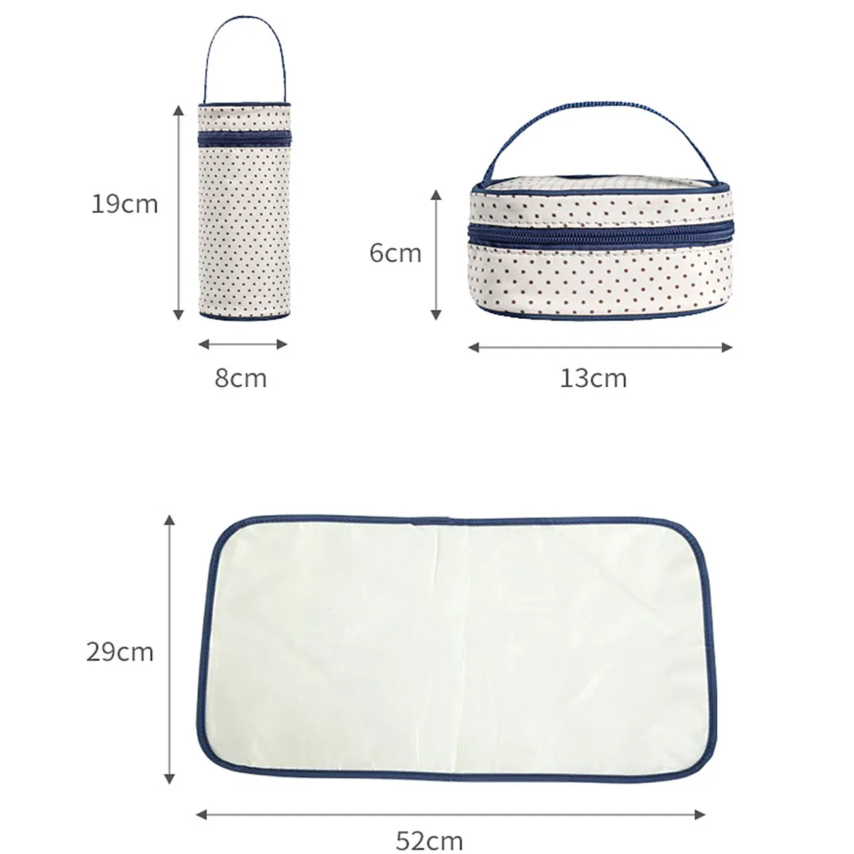 

5Pcs Baby Diaper Bag Suits 40x30x18cm Mommy Bag Set for Mom Baby Care Bottle Holder Mother Mummy Stroller Maternity Nappy Bags