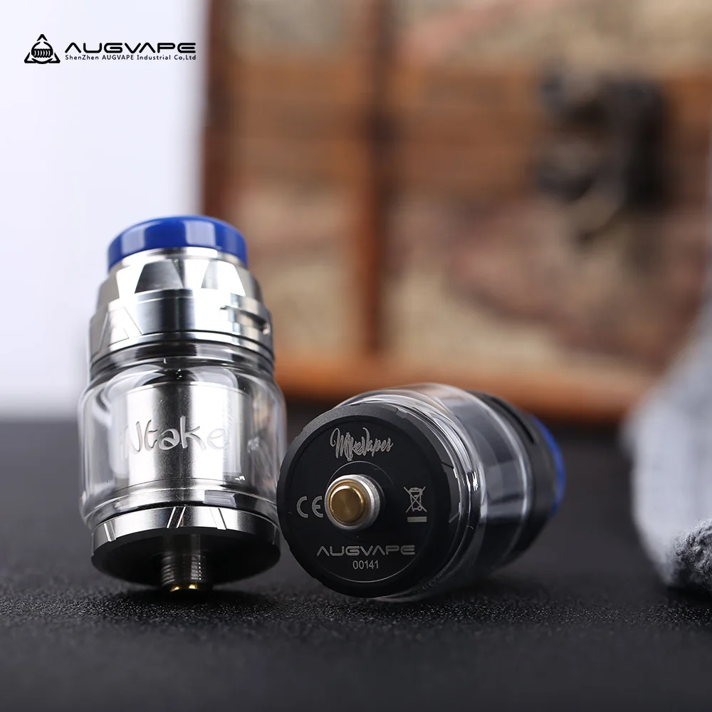 Original Augvape Intake RTA Tank 5.8ml 24mm Single Coil Atomizer Electronic Cigarette Top filling Fit 510 thread Vaporizer | Электроника