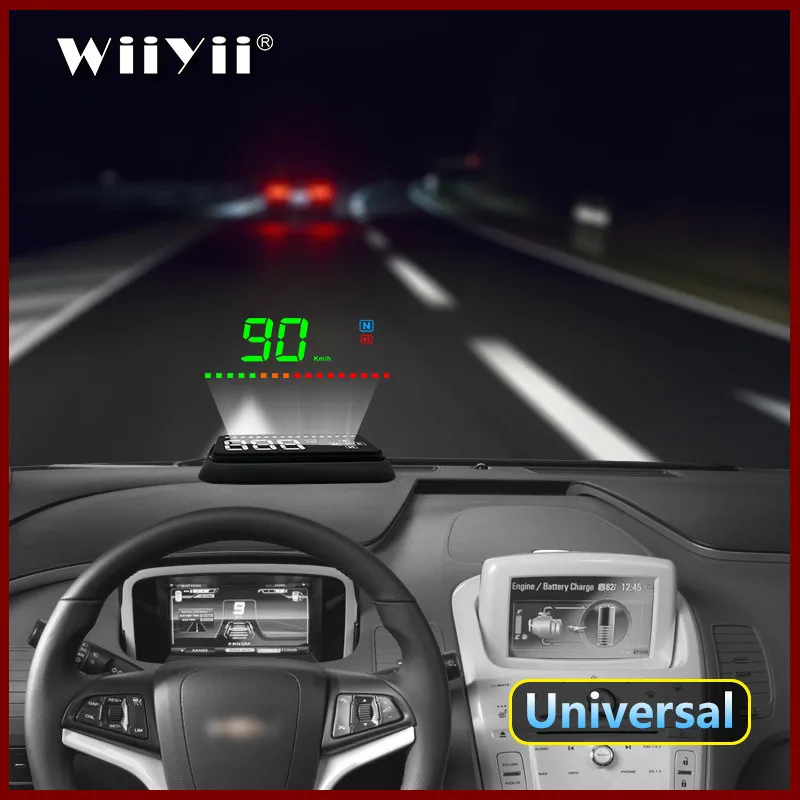 

Дисплей на лобовое стекло GEYIREN A2, Автомобильный цифровой gps Спидометр на лобовое стекло, спидометр на лобовое стекло, GPS дисплей на лобовое стекло cars9